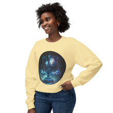 Load image into Gallery viewer, Libra Unisex Lightweight Crewneck Sweatshirt