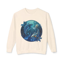 Load image into Gallery viewer, Pisces Zodiac Unisex Lightweight Crewneck Sweatshirt