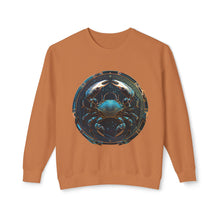 Load image into Gallery viewer, Cancer Zodiac Unisex Lightweight Crewneck Sweatshirt
