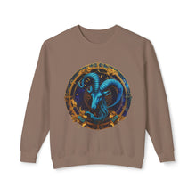 Load image into Gallery viewer, Capricorn Zodiac Unisex Lightweight Crewneck Sweatshirt