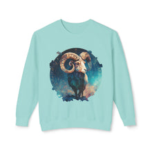 Load image into Gallery viewer, Aries Zodiac Unisex Lightweight Crewneck Sweatshirt