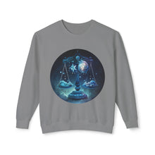 Load image into Gallery viewer, Libra Unisex Lightweight Crewneck Sweatshirt