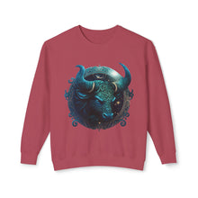 Load image into Gallery viewer, Taurus Zodiac Unisex Lightweight Crewneck Sweatshirt