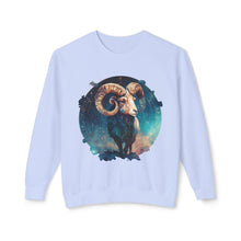Load image into Gallery viewer, Aries Zodiac Unisex Lightweight Crewneck Sweatshirt