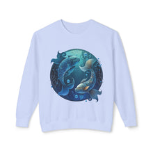 Load image into Gallery viewer, Pisces Zodiac Unisex Lightweight Crewneck Sweatshirt