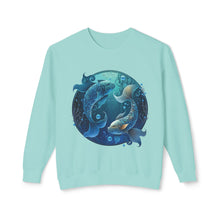 Load image into Gallery viewer, Pisces Zodiac Unisex Lightweight Crewneck Sweatshirt