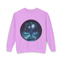Load image into Gallery viewer, Libra Unisex Lightweight Crewneck Sweatshirt