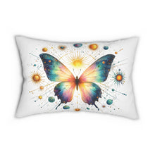 Load image into Gallery viewer, Celestial Butterfly Lumbar Pillow – Vibrant Decorative Cushion for Home Decor