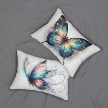 Load image into Gallery viewer, Butterfly Wishes Lumbar Pillow – Vibrant Decorative Cushion for Home Decor