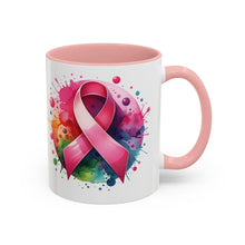 Load image into Gallery viewer, Vibrant Pink Ribbon Coffee or Tea Mug (11 or 15 oz)