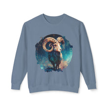 Load image into Gallery viewer, Aries Zodiac Unisex Lightweight Crewneck Sweatshirt