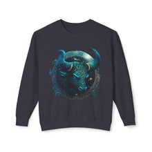 Load image into Gallery viewer, Taurus Zodiac Unisex Lightweight Crewneck Sweatshirt