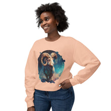 Load image into Gallery viewer, Aries Zodiac Unisex Lightweight Crewneck Sweatshirt