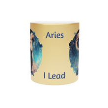 Load image into Gallery viewer, Aries Silver or Gold Metallic Coffee or Tea Mug