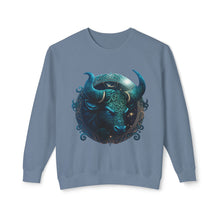 Load image into Gallery viewer, Taurus Zodiac Unisex Lightweight Crewneck Sweatshirt