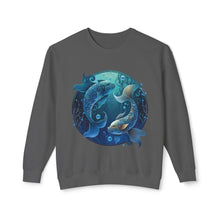 Load image into Gallery viewer, Pisces Zodiac Unisex Lightweight Crewneck Sweatshirt