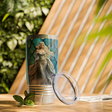 Load image into Gallery viewer, Turquoise Mistress of Dragons Ringneck Tumbler, 20oz