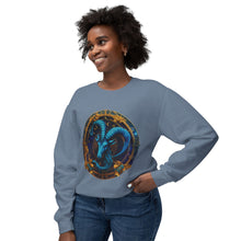 Load image into Gallery viewer, Capricorn Zodiac Unisex Lightweight Crewneck Sweatshirt