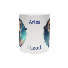 Load image into Gallery viewer, Aries Silver or Gold Metallic Coffee or Tea Mug
