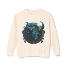 Load image into Gallery viewer, Taurus Zodiac Unisex Lightweight Crewneck Sweatshirt