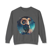 Load image into Gallery viewer, Aries Zodiac Unisex Lightweight Crewneck Sweatshirt