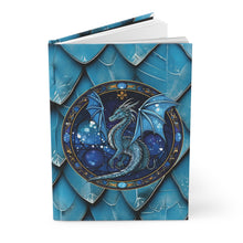 Load image into Gallery viewer, Turquoise Dragon Scales Hardcover Journal
