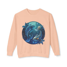 Load image into Gallery viewer, Pisces Zodiac Unisex Lightweight Crewneck Sweatshirt