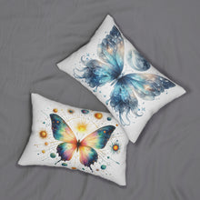 Load image into Gallery viewer, Celestial Butterfly Lumbar Pillow – Vibrant Decorative Cushion for Home Decor