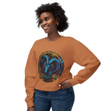 Load image into Gallery viewer, Capricorn Zodiac Unisex Lightweight Crewneck Sweatshirt