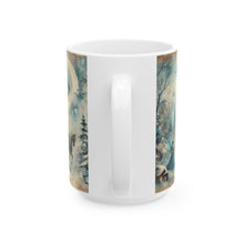 Load image into Gallery viewer, Snowflake Fairy Castle & Carriage Ceramic Mug, (15oz)