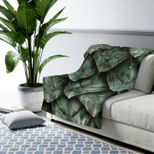 Load image into Gallery viewer, Green Mother Dragon Scales Sherpa Fleece Blanket Throw