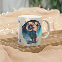 Load image into Gallery viewer, Aries Silver or Gold Metallic Coffee or Tea Mug