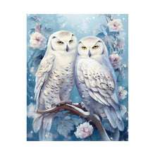 Load image into Gallery viewer, Whisper of Winter Owls Poster Wall Art
