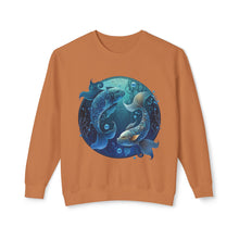 Load image into Gallery viewer, Pisces Zodiac Unisex Lightweight Crewneck Sweatshirt