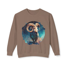 Load image into Gallery viewer, Aries Zodiac Unisex Lightweight Crewneck Sweatshirt