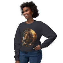 Load image into Gallery viewer, Leo Zodiac Unisex Lightweight Crewneck Sweatshirt