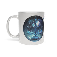 Load image into Gallery viewer, Libra Vibes Silver Metallic Coffee or Tea Mug