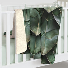 Load image into Gallery viewer, Green Mother Dragon Scales Sherpa Fleece Blanket Throw