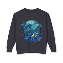 Load image into Gallery viewer, Pisces Zodiac Unisex Lightweight Crewneck Sweatshirt