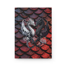 Load image into Gallery viewer, Shades of Crimson Dragon Scales Hardcover Journal
