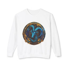 Load image into Gallery viewer, Capricorn Zodiac Unisex Lightweight Crewneck Sweatshirt
