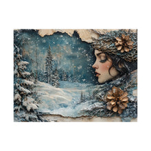 Load image into Gallery viewer, Ethereal Winter Muse Wall Art Premium Matte Horizontal Poster
