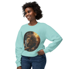 Load image into Gallery viewer, Leo Zodiac Unisex Lightweight Crewneck Sweatshirt
