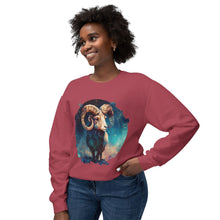 Load image into Gallery viewer, Aries Zodiac Unisex Lightweight Crewneck Sweatshirt
