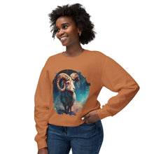 Load image into Gallery viewer, Aries Zodiac Unisex Lightweight Crewneck Sweatshirt
