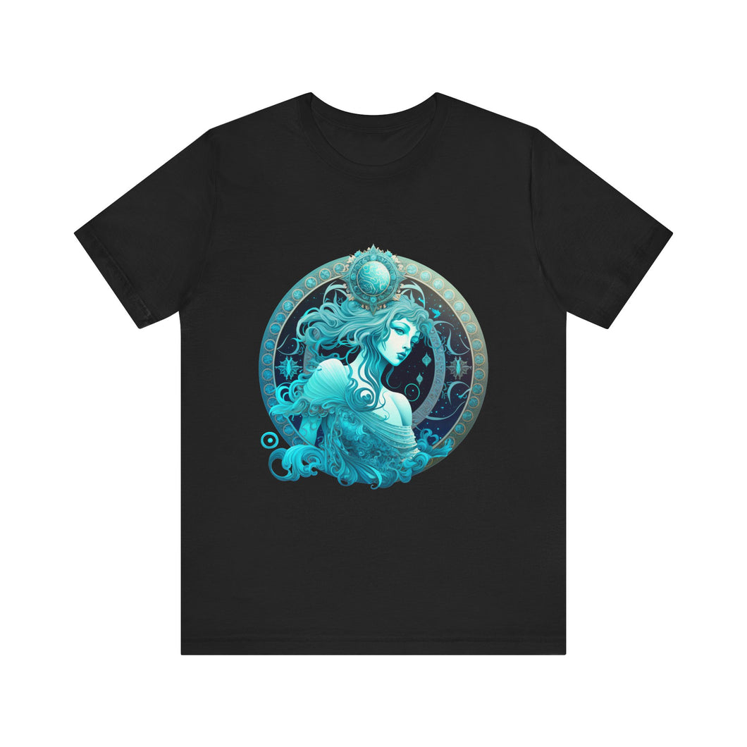 Aquarius Zodiac Unisex Short Sleeve Tee