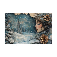 Load image into Gallery viewer, Ethereal Winter Muse Wall Art Premium Matte Horizontal Poster
