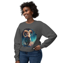 Load image into Gallery viewer, Aries Zodiac Unisex Lightweight Crewneck Sweatshirt
