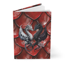 Load image into Gallery viewer, Blood Red Dragon Scales Hardcover Journal
