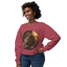 Load image into Gallery viewer, Leo Zodiac Unisex Lightweight Crewneck Sweatshirt
